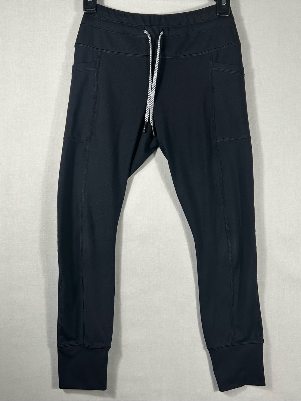 Yogalicious Lux Ankle Joggers Black Women's Size Small Drawstring